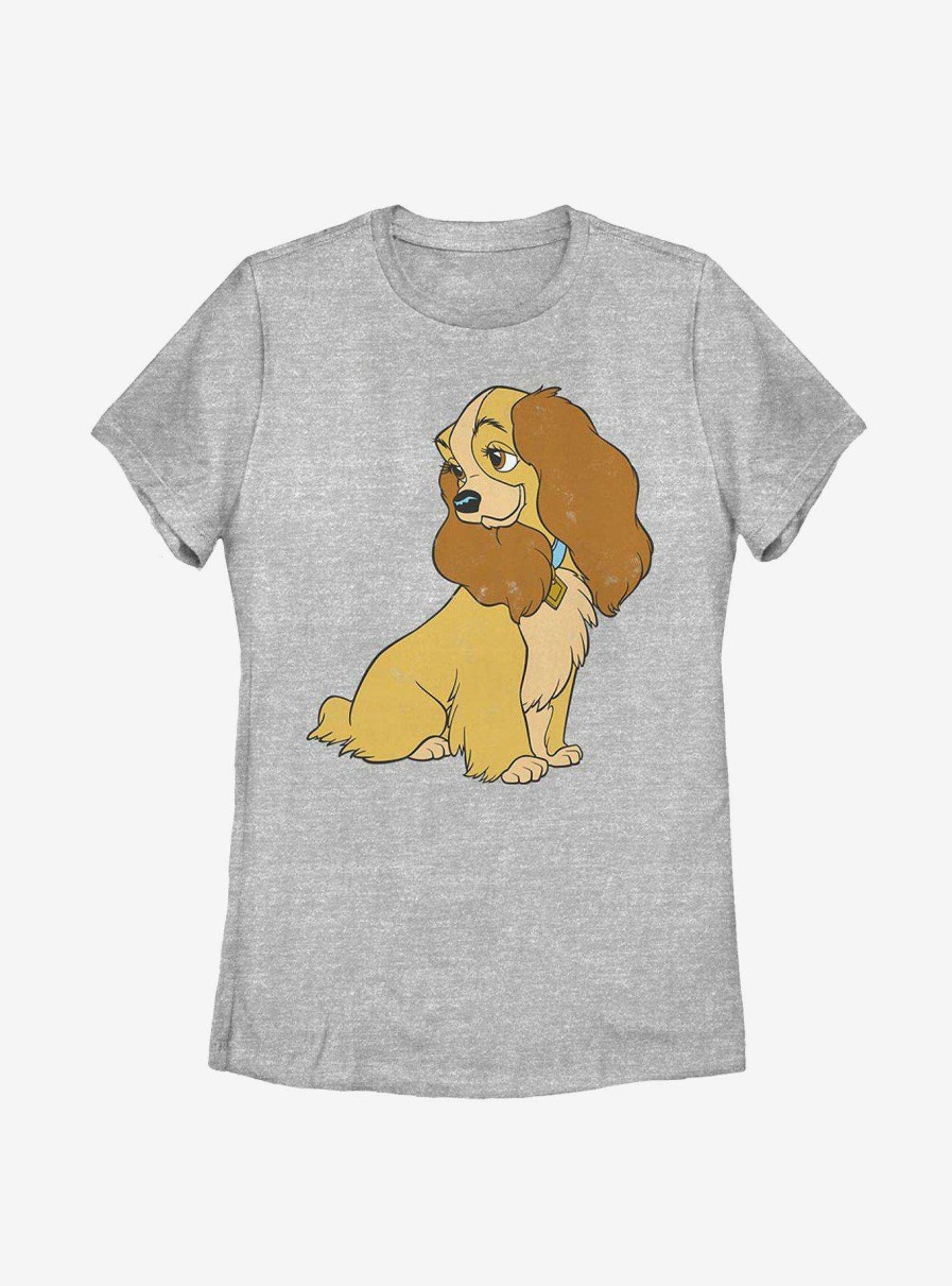 Adults * | Closeout Sale Disney Lady And The Tramp Lady Vintage Womens T-Shirt