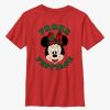 Kids * | Lower Price Disney Minnie Mouse Frohe Festtage Happy Holidays In German Youth T-Shirt