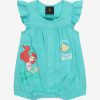 Accessories * | Online Store Disney The Little Mermaid Ariel & Flounder Ocean Blue Infant One-Piece Boxlunch Exclusive