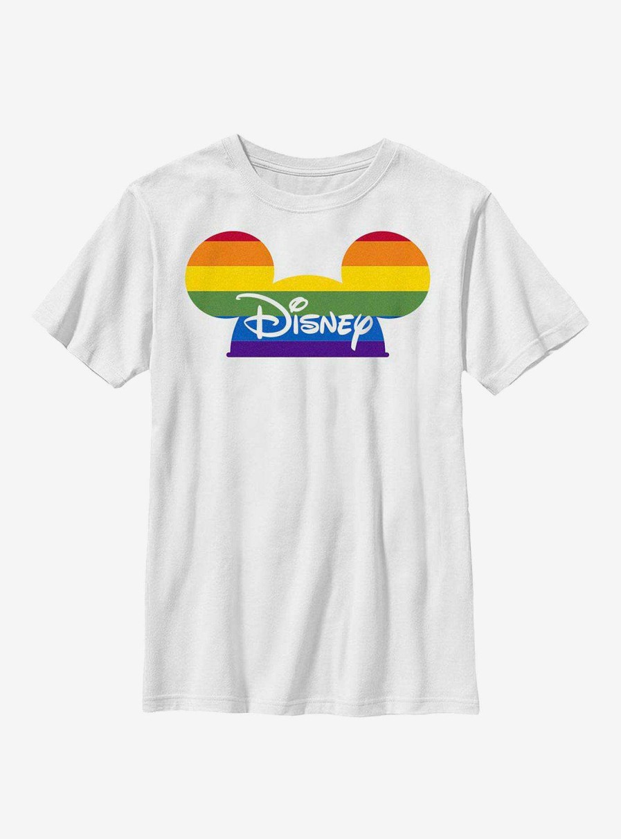 Kids * | Disney Mickey Mouse Pride Hat Youth T-Shirt 100% Guarantee