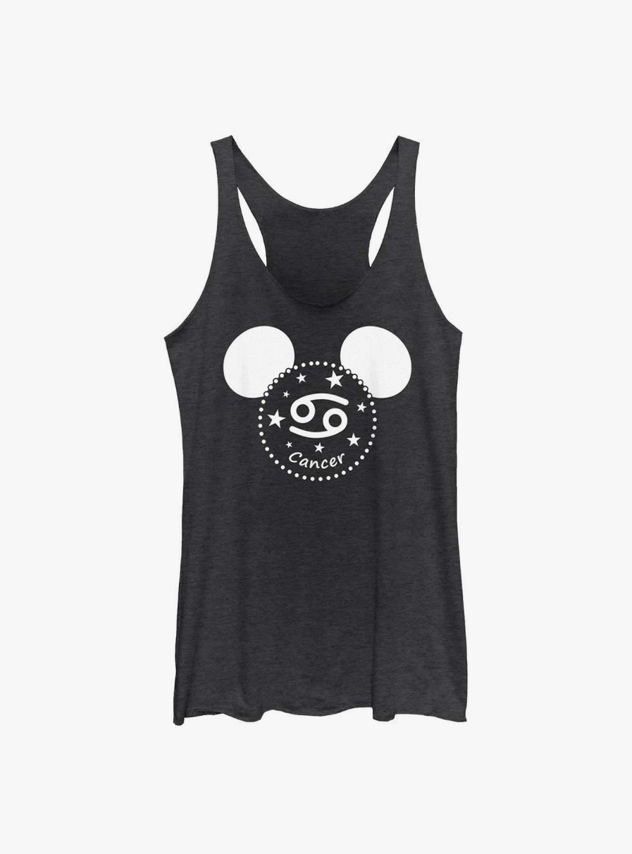 Adults * | Best Guaranteed Disney Mickey Mouse Cancer Mickey Ears Womens Tank Top