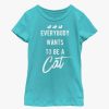 Kids * | Disney The Aristocats Be A Cat Youth Girls T-Shirt Typical Style