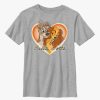 Kids * | Disney Lady And The Tramp Vintage Bella Notte Youth T-Shirt Typical Style