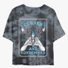 Adults * | Hot Selling Disney Hercules Hades Cursed And Condemned Tie-Dye Womens Crop T-Shirt