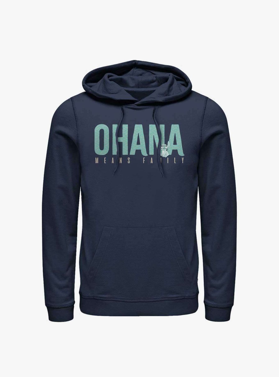 Adults * | Disney Lilo & Stitch Ohana Bold Hoodie Best Sellers