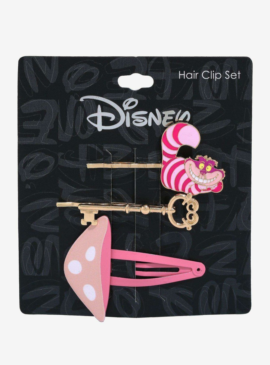 Accessories * | Hot Sell Disney Alice In Wonderland Cheshire Cat Hair Clip Set Boxlunch Exclusive