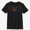 Kids * | Disney Mickey Mouse Pride Mouse Ears Youth T-Shirt Flash Sale