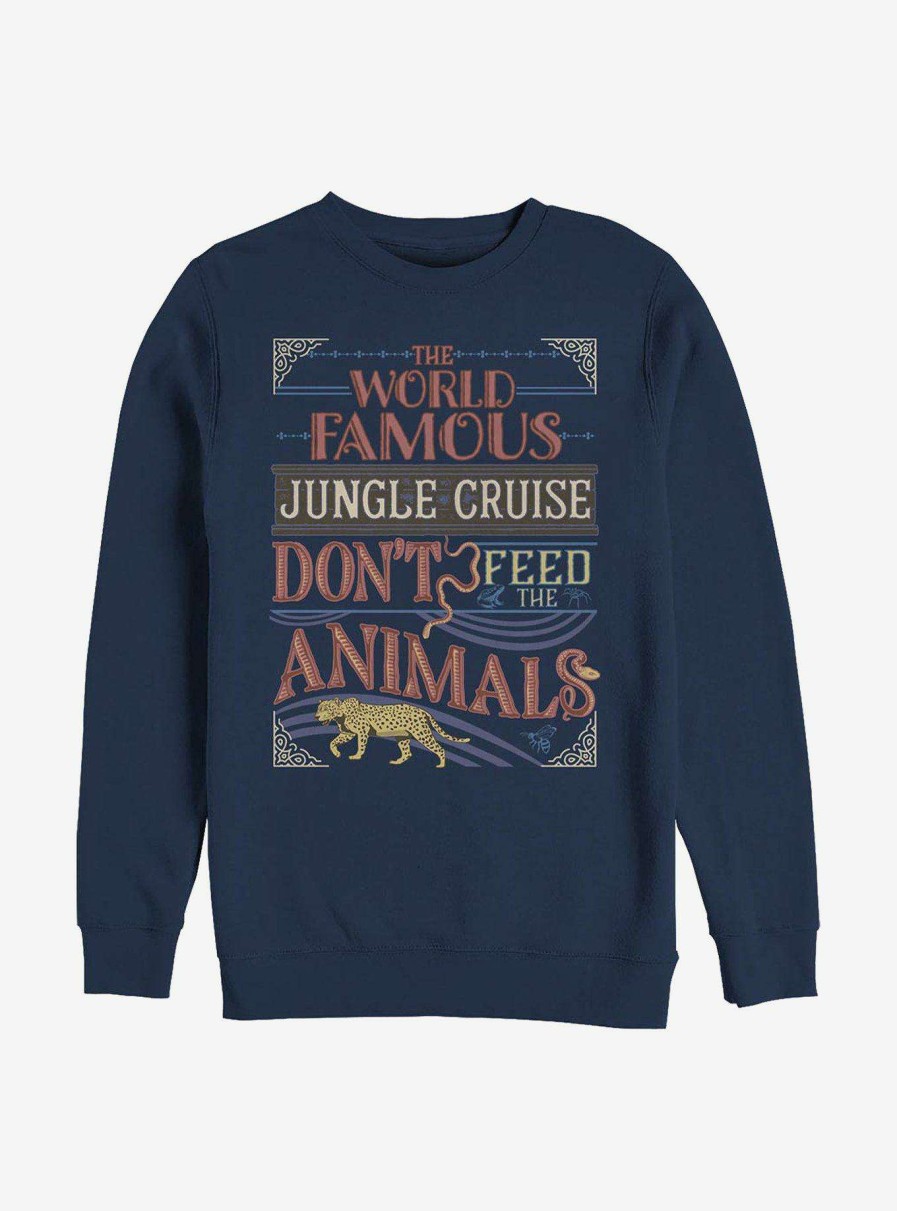 Adults * | Disney Jungle Cruise The World Famous Jungle Cruise Don'T Feed The Animals Sweatshirt Cut Price