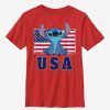 Kids * | Disney Lilo & Stitch Merica Youth T-Shirt Excellent