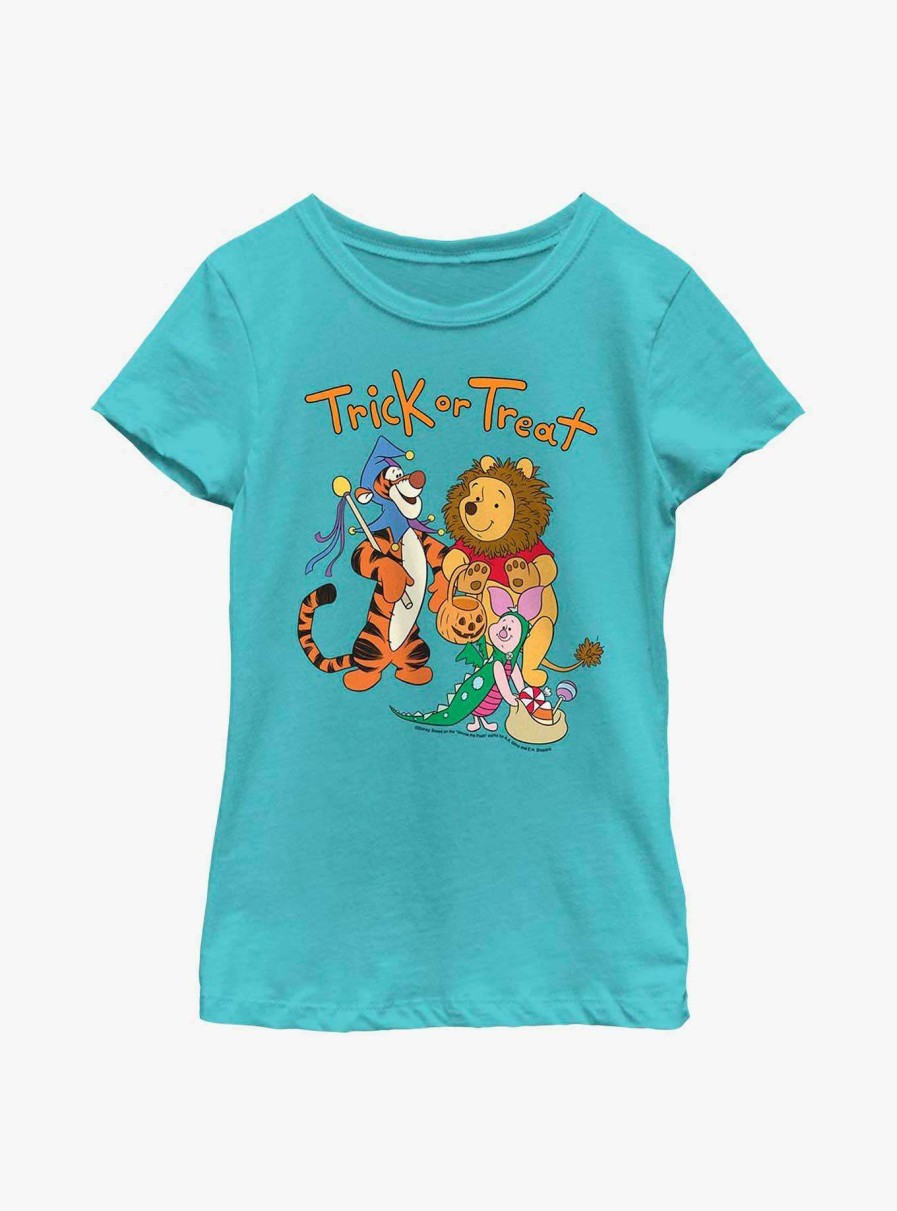 Kids * | Exclusive Design Disney Winnie The Pooh Trick Or Treat Youth Girls T-Shirt