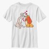 Kids * | Disney Lady And The Tramp Puppy Love Youth T-Shirt Bargain Sale