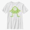 Kids * | Disney Pixar Monsters, Inc. Mike Shamrock Youth T-Shirt Latest Fashion