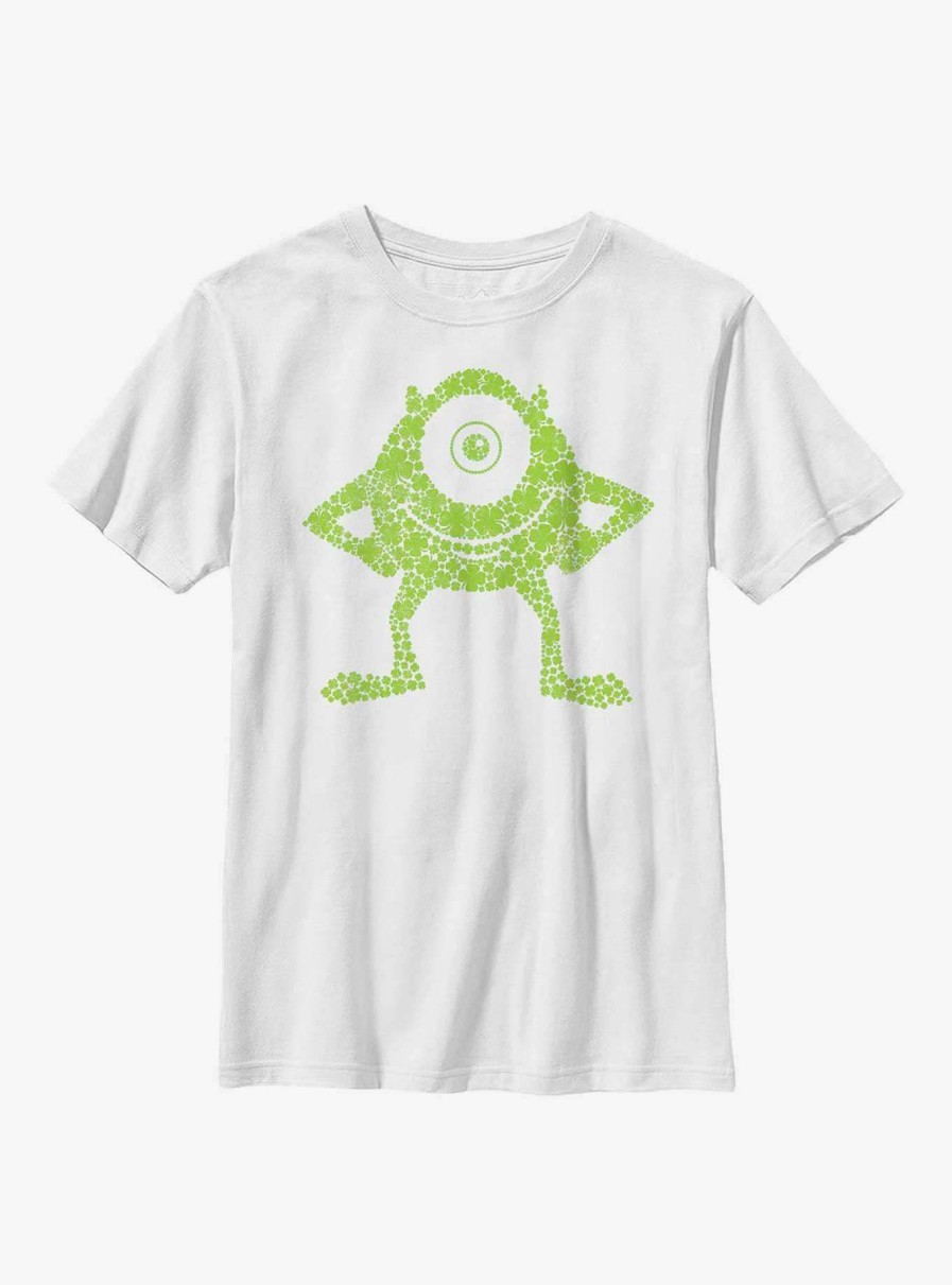 Kids * | Disney Pixar Monsters, Inc. Mike Shamrock Youth T-Shirt Latest Fashion