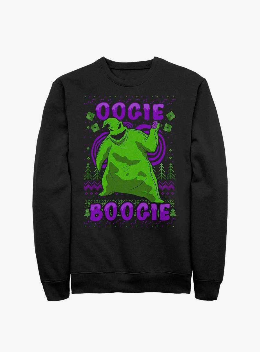 Adults * | The Nightmare Before Christmas Oogie Boogie Ugly Sweater Sweatshirt Clearance