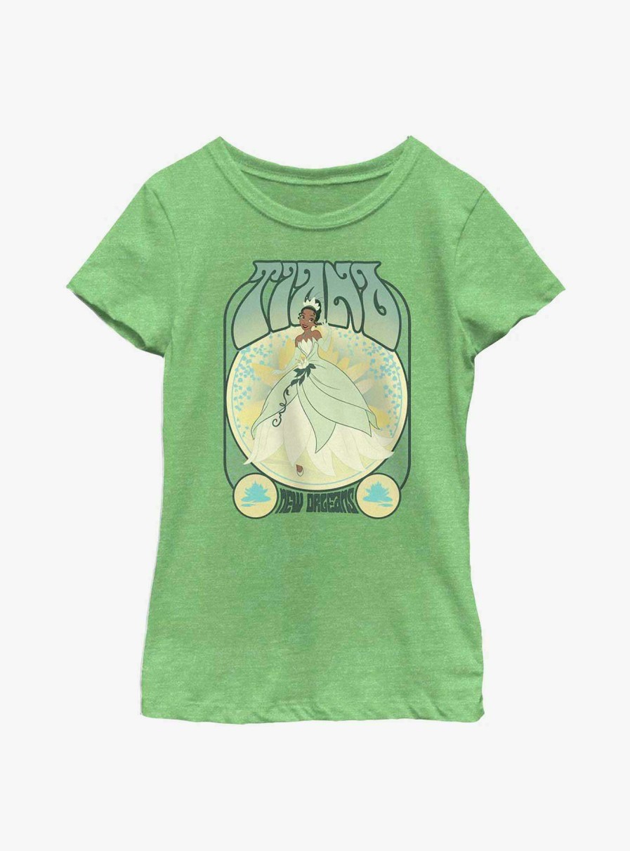 Kids * | Online Store Disney The Princess And The Frog Tiana Retro Youth Girls T-Shirt