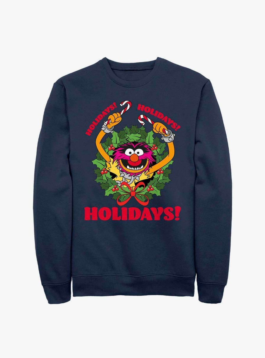 Adults * | Disney The Muppets Animal Holiday Sweatshirt Top Sellers