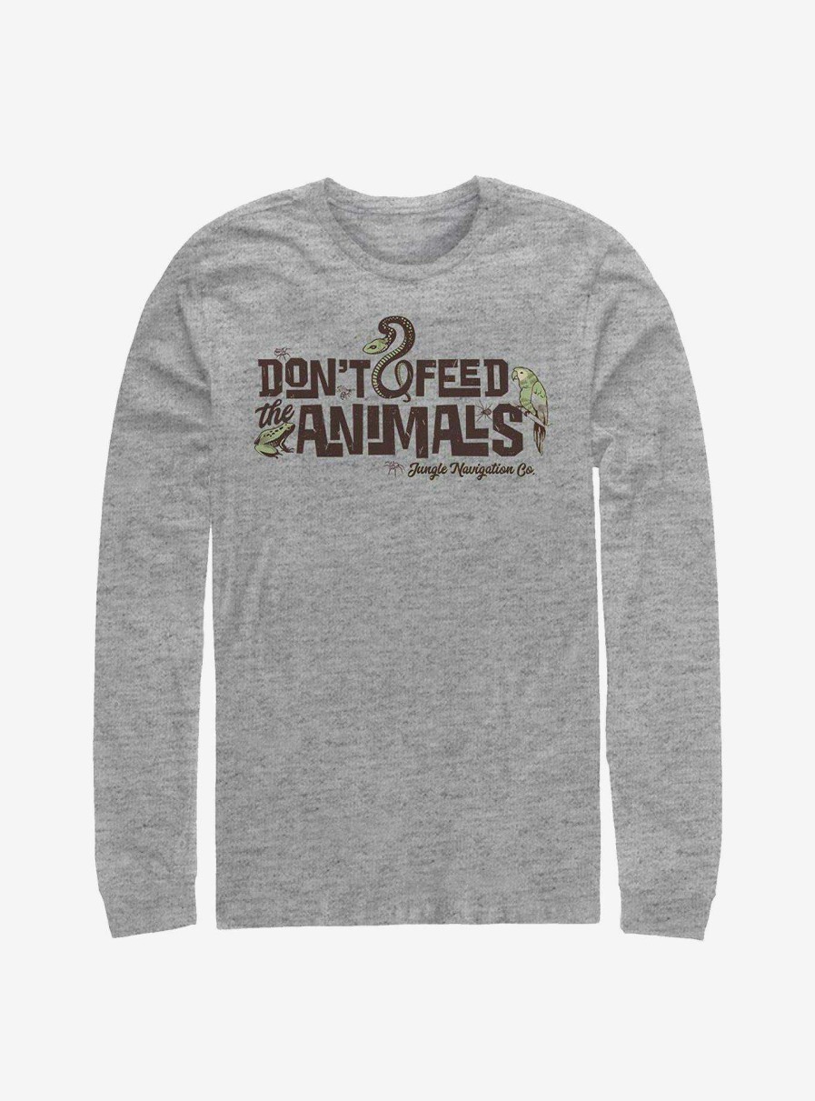 Adults * | Disney Jungle Cruise Don'T Feed The Animals Long-Sleeve T-Shirt Excellent