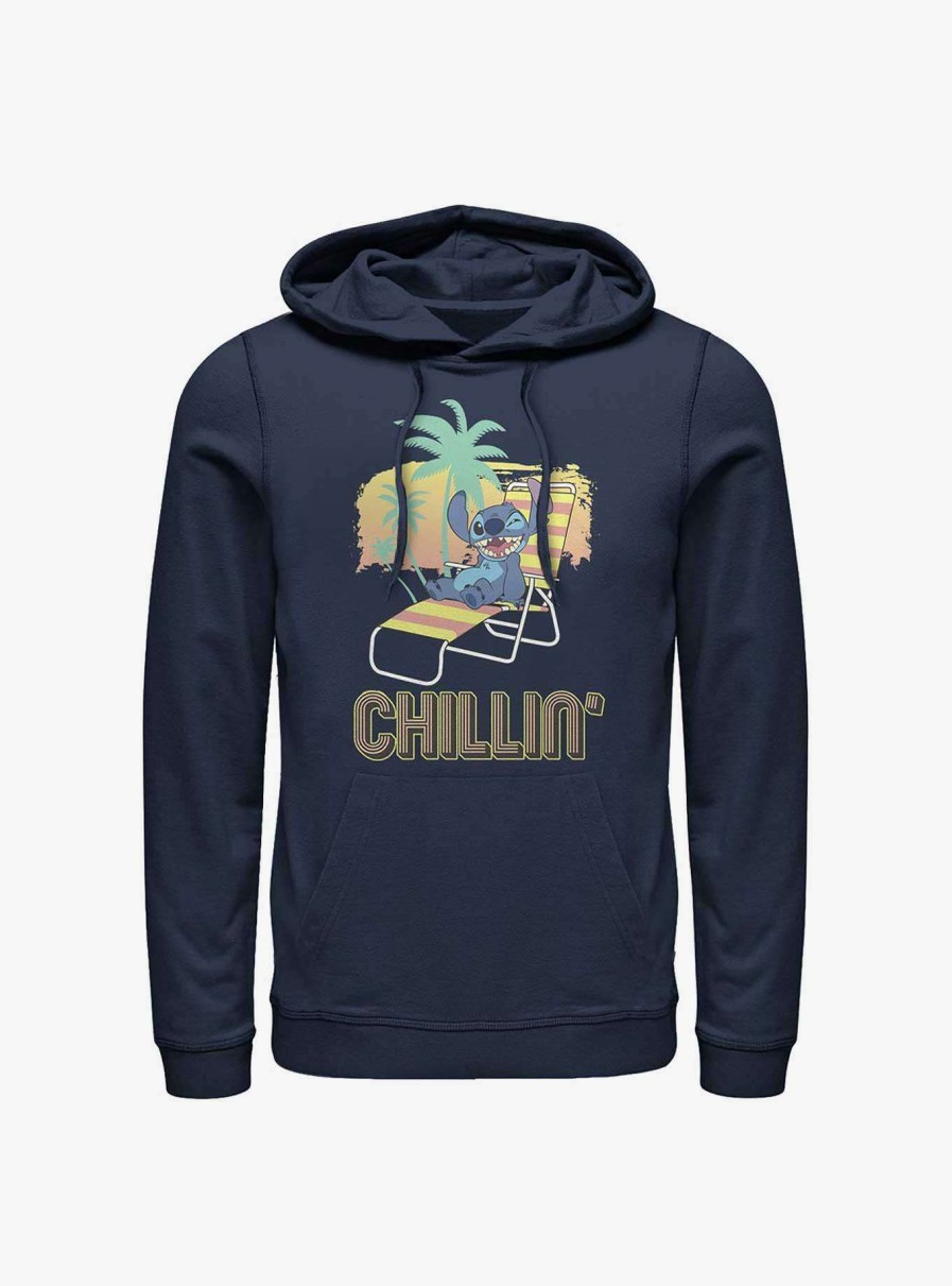 Adults * | Disney Lilo & Stitch Chillin Hoodie Top Sellers