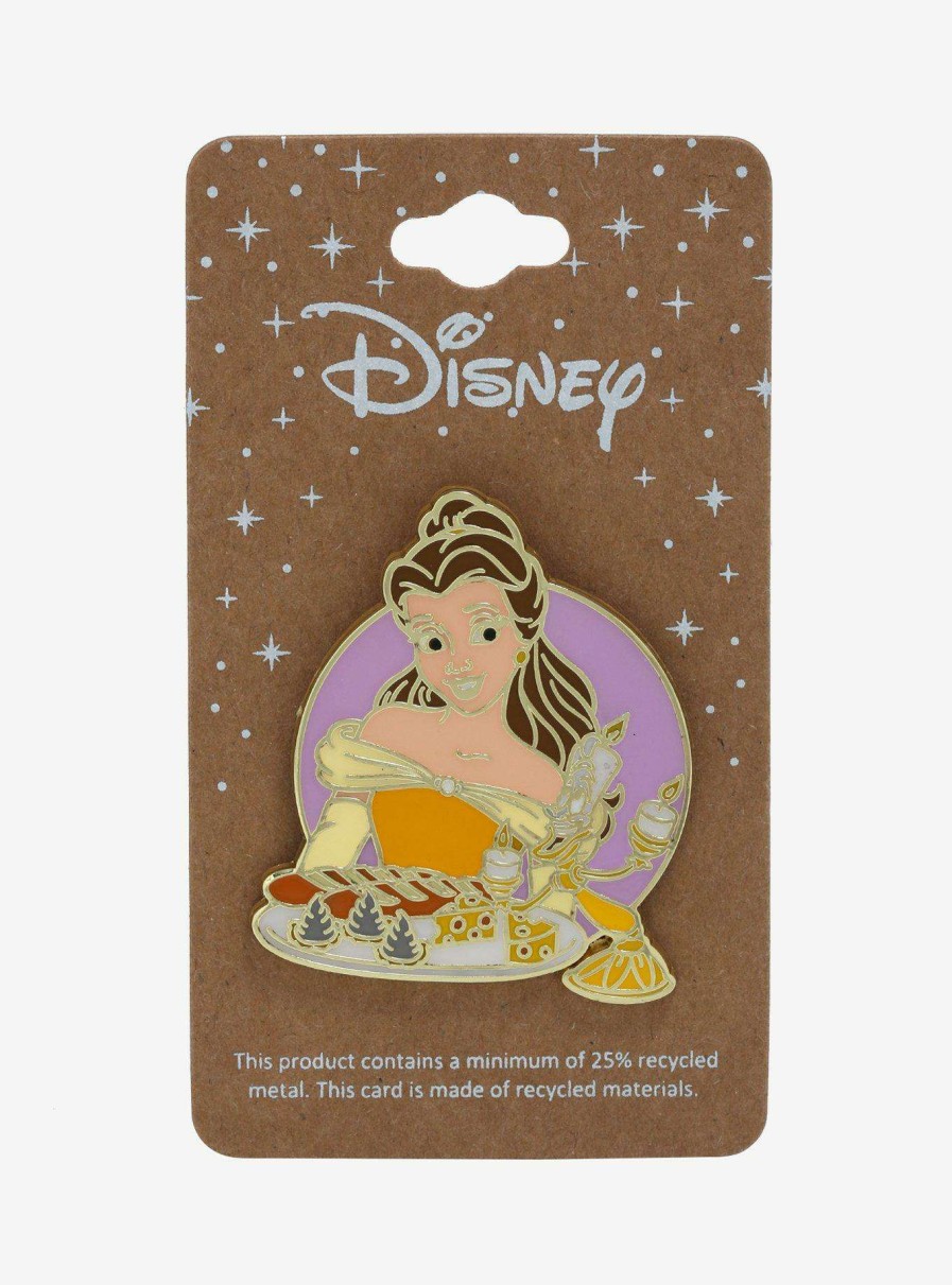 Accessories * | Online Store Disney The Beauty And The Beast Belle & Lumiere Enamel Pin Boxlunch Exclusive