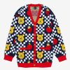 Adults * | Limit Offer Disney Winnie The Pooh Fruits Checkered Women'S Cardigan Boxlunch Exclusive