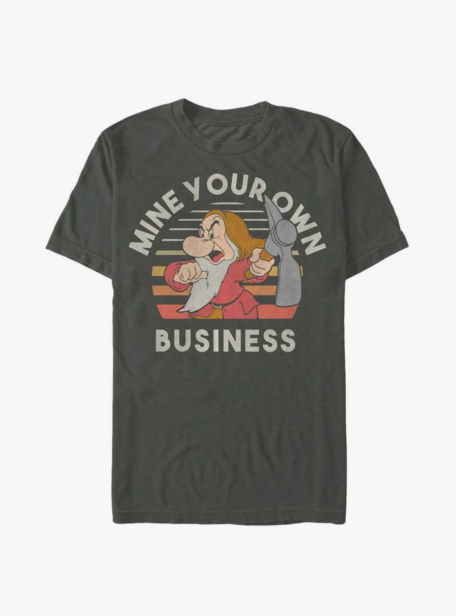 Adults * | Sale Online Disney Snow White And The Seven Dwarfs Grumpy Mine Your Own Business T-Shirt