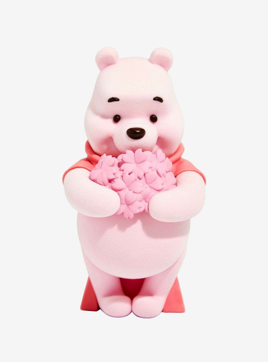 Disney+ * | Banpresto Disney Winnie The Pooh Fluffy Puffy Cherry Blossoms Style Pooh (Ver. A) Flocked Figure Best Sellers