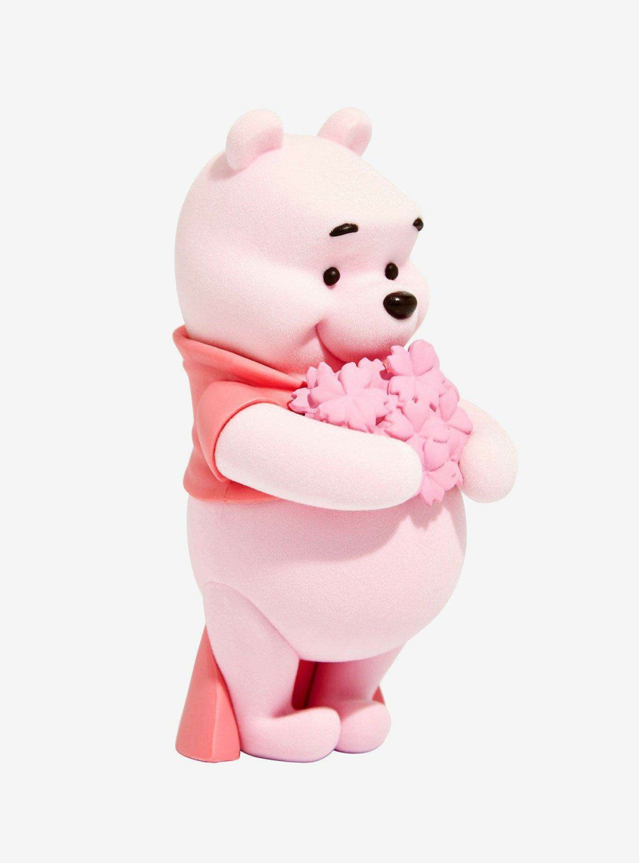 Disney+ * | Banpresto Disney Winnie The Pooh Fluffy Puffy Cherry Blossoms Style Pooh (Ver. A) Flocked Figure Best Sellers