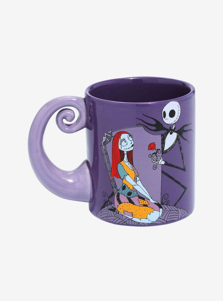 Disney+ * | Lower Price Disney The Nightmare Before Christmas Jack Skellington & Sally Spiral Handle Mug