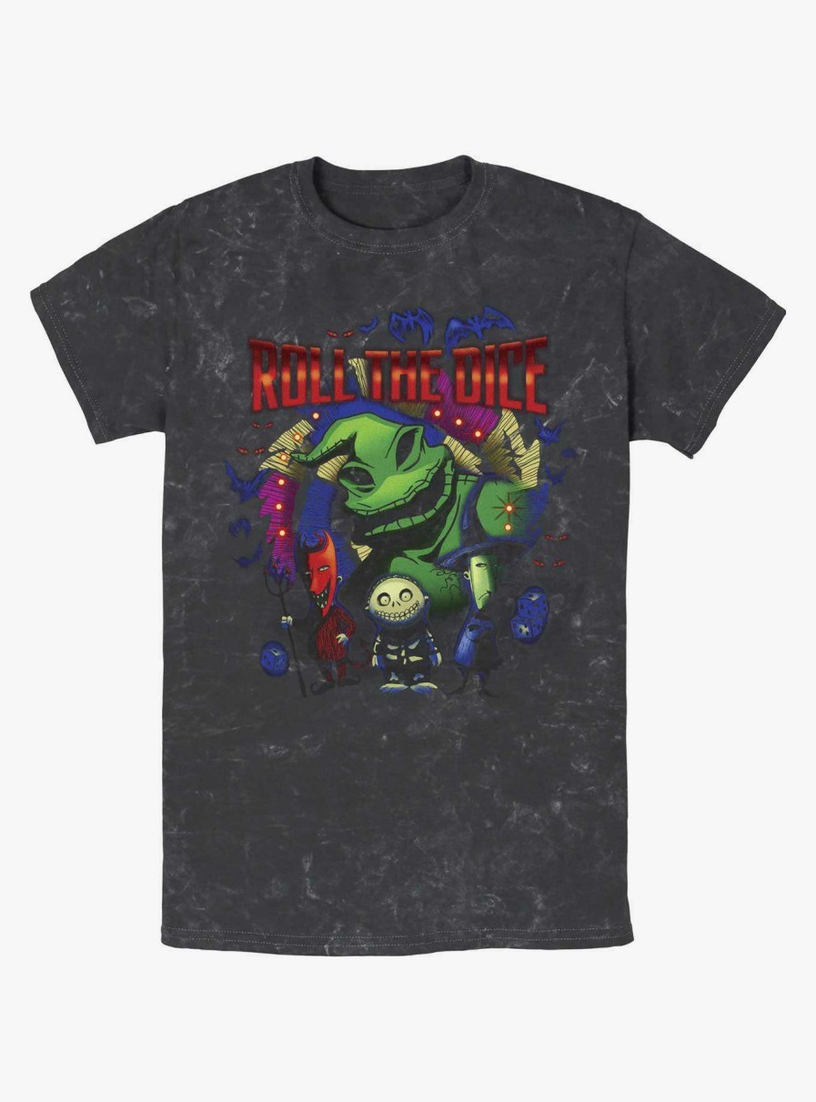 Adults * | Best Guaranteed Disney The Nightmare Before Christmas Oogie Boogie Dice Mineral Wash T-Shirt