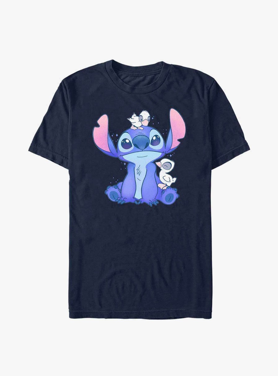 Adults * | Reasonable Price Disney Lilo & Stitch Cute Ducks T-Shirt