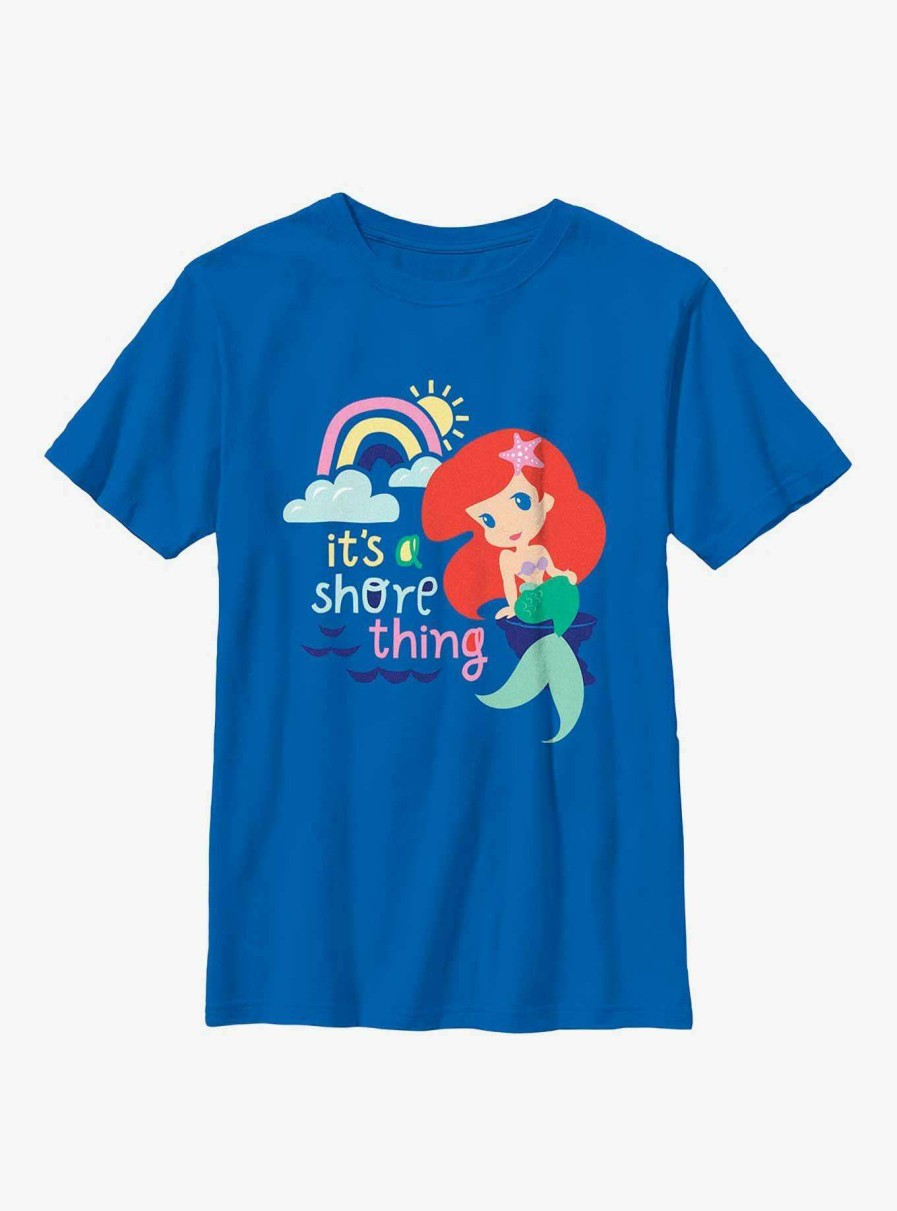 Kids * | Limit Offer Disney The Little Mermaid Ariel It'S A Shore Thing Cartoon Youth T-Shirt