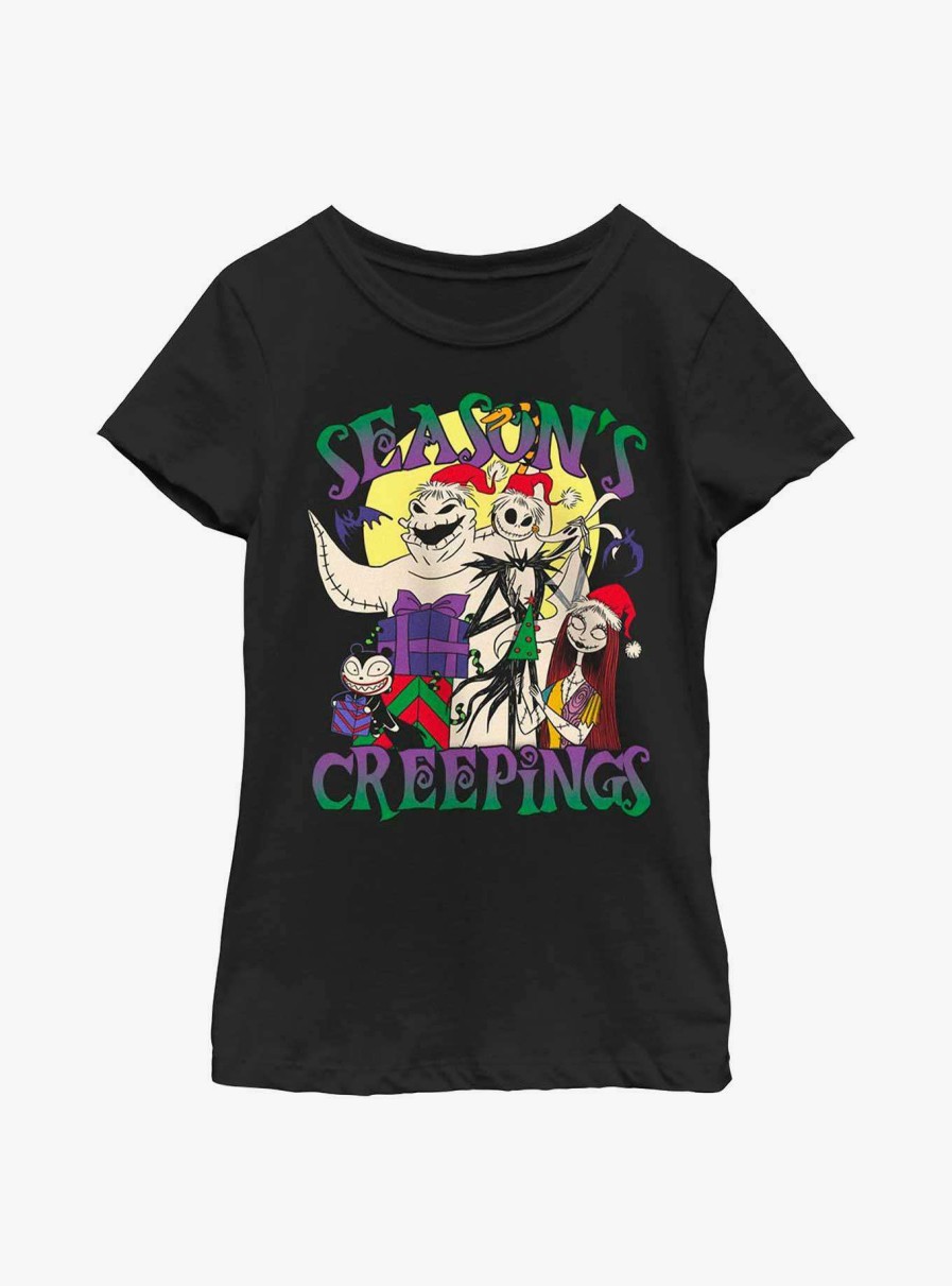 Kids * | The Nightmare Before Christmas Season'S Creepings Youth Girls T-Shirt Outlet