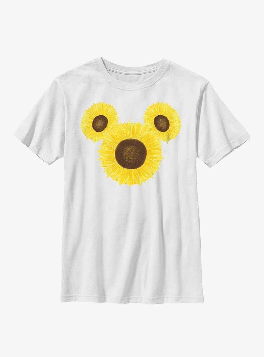 Kids * | Disney Mickey Mouse Mickey Sunflower Youth T-Shirt Outlet