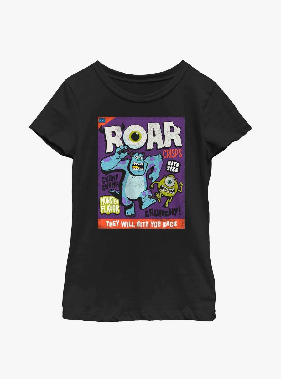 Kids * | Latest Disney Pixar Monsters, Inc. Roar Crisps Youth Girls T-Shirt