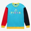 Adults * | Popular Disney Pixar Luxo Jr. & Logo Color Block Crewneck Boxlunch Exclusive