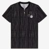 Adults * | Lower Price Disney The Nightmare Before Christmas Jack Skellington'S Striped Suit Henley T-Shirt Boxlunch Exclusive