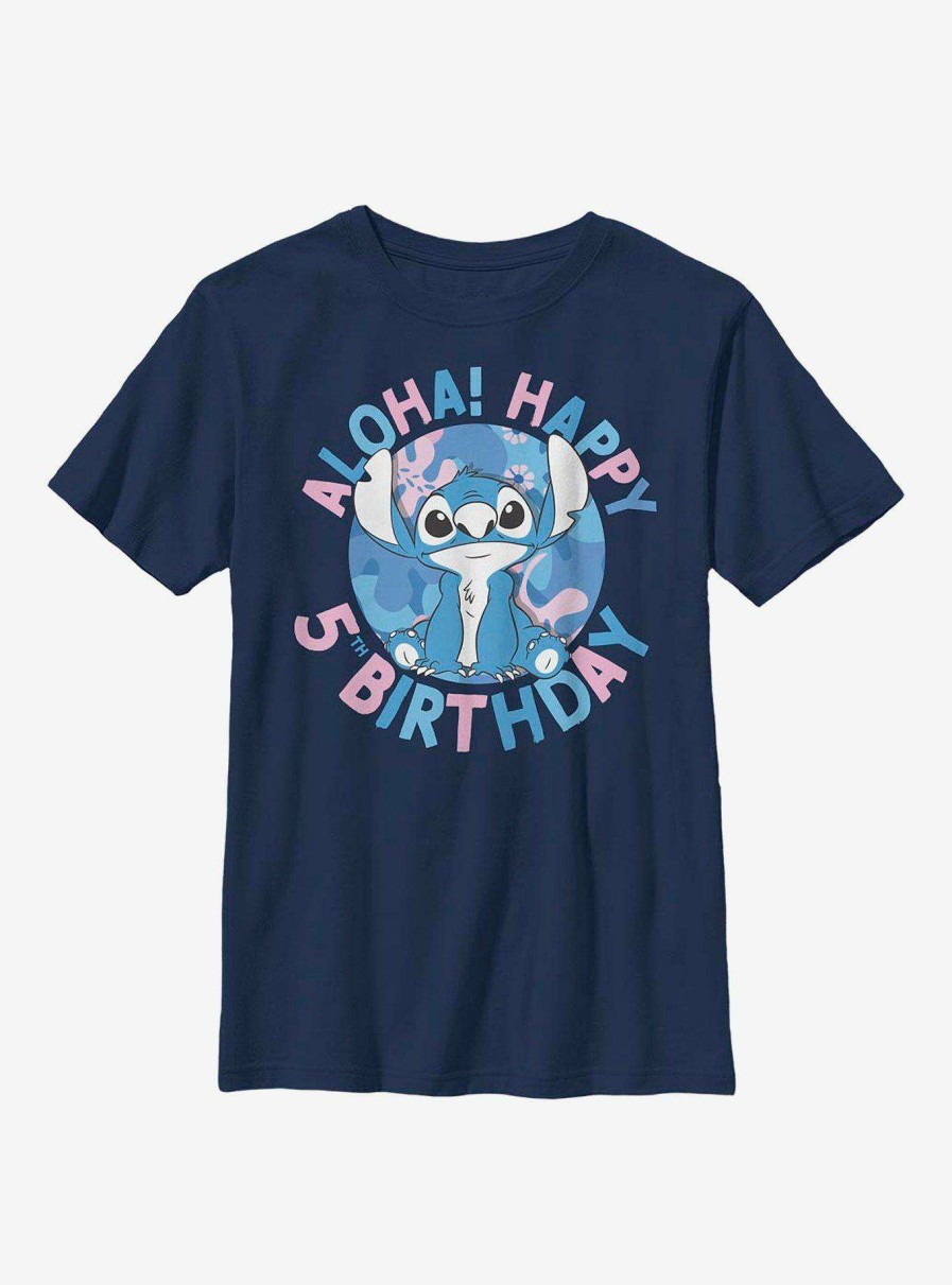 Kids * | Disney Lilo And Stitch Groupt Shot Youth T-Shirt 100% Guarantee