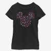 Kids * | Disney Mickey Mouse Stars And Ears Youth Girls T-Shirt Bargain Sale