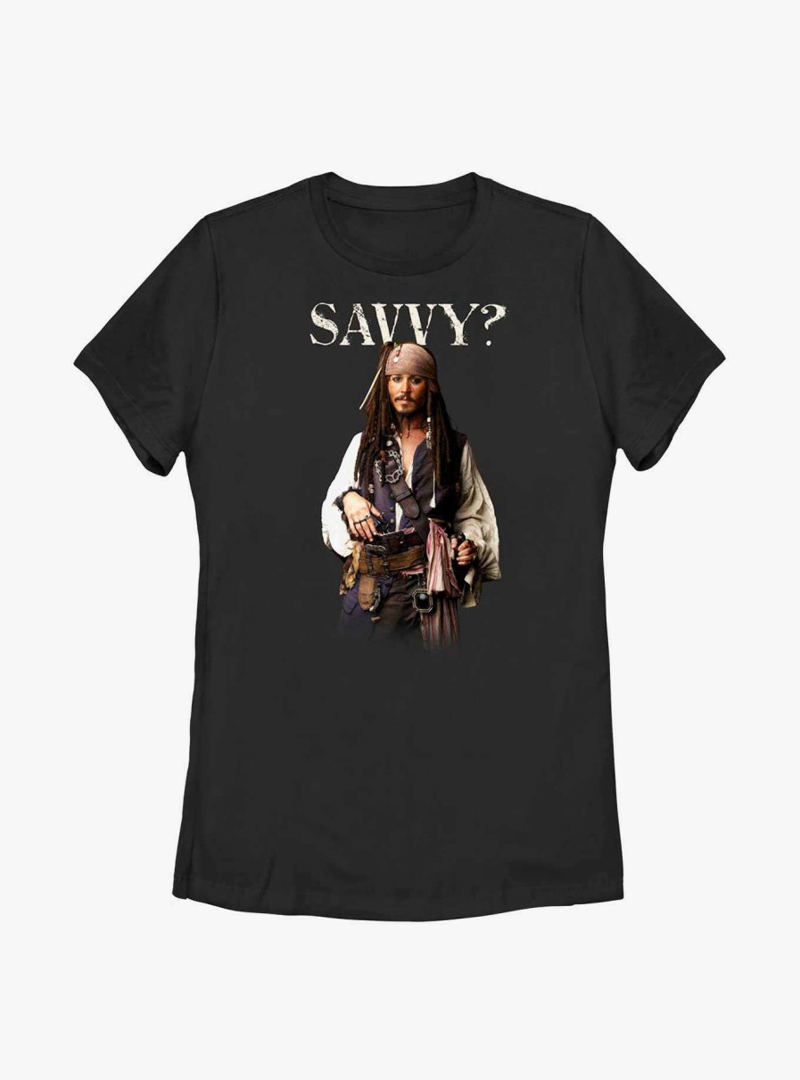 Adults * | Discount Disney Pirates Of The Caribbean Savy Womens T-Shirt