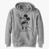 Kids * | Disney Mickey Mouse Pose Youth Hoodie Bargain Sale