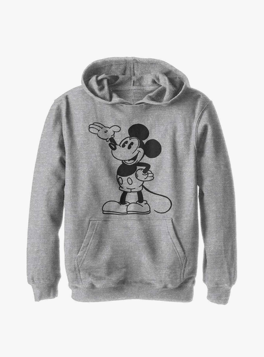 Kids * | Disney Mickey Mouse Pose Youth Hoodie Bargain Sale