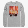 Adults * | Popular Disney The Lion King Sunset Hakuna Matata Long Sleeve T-Shirt