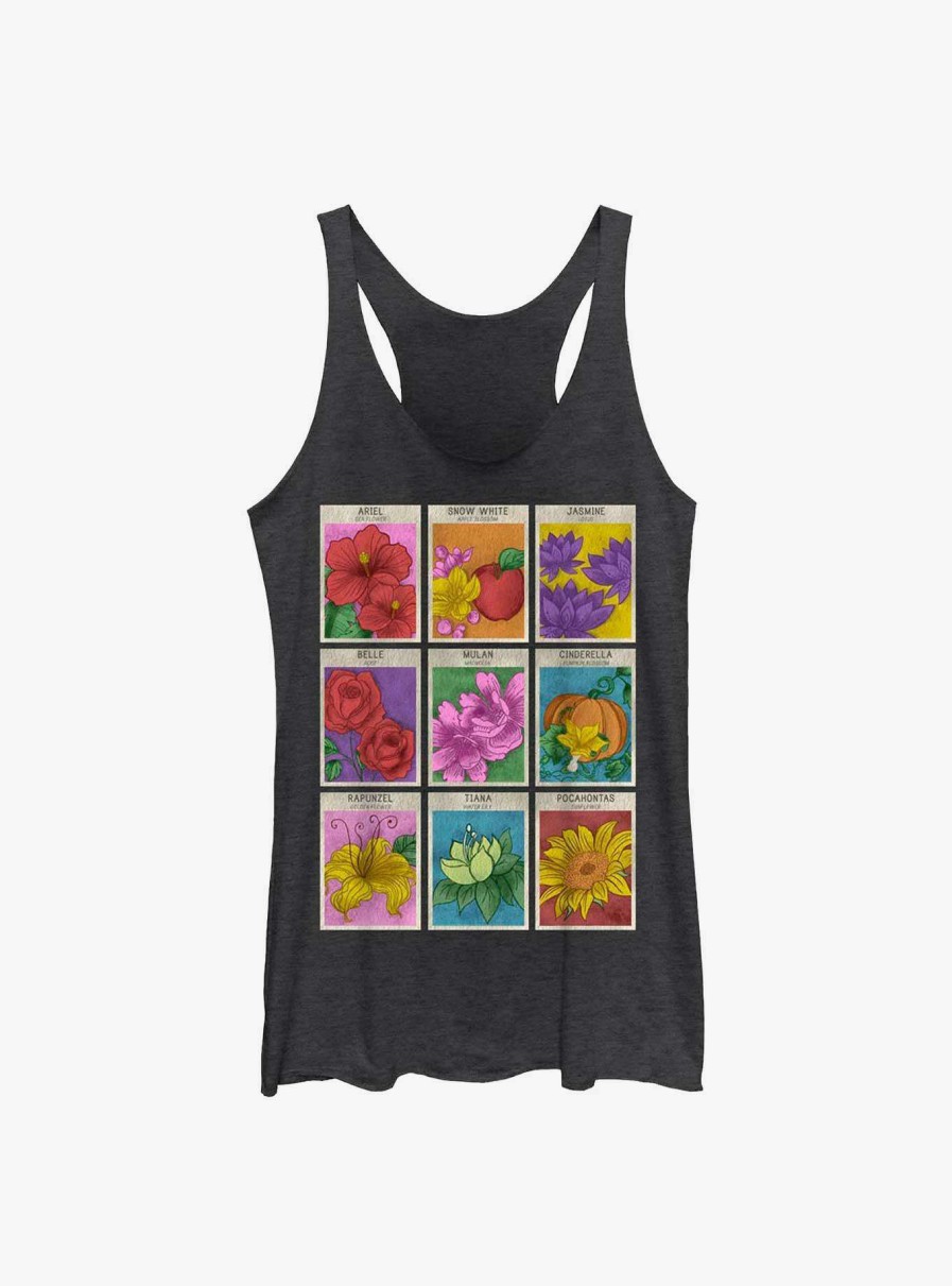 Adults * | Hot Sell Disney Princesses Flower Seeds Womens Tank Top