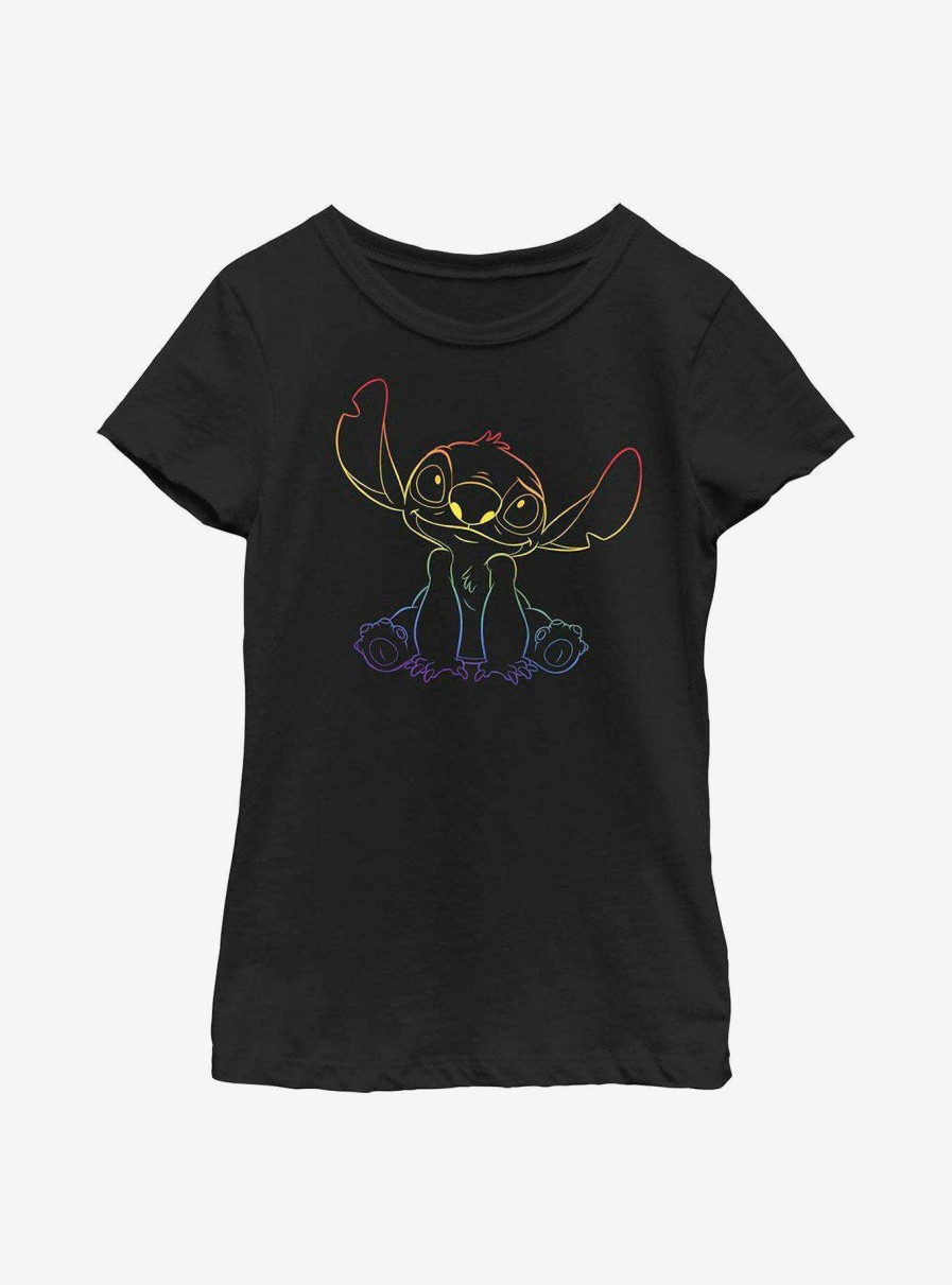 Kids * | Disney Lilo And Stitch Pride Stitch Youth T-Shirt Excellent