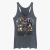 Adults * | Disney Kingdom Hearts Heart Background Womens Tank Top 100% Guarantee