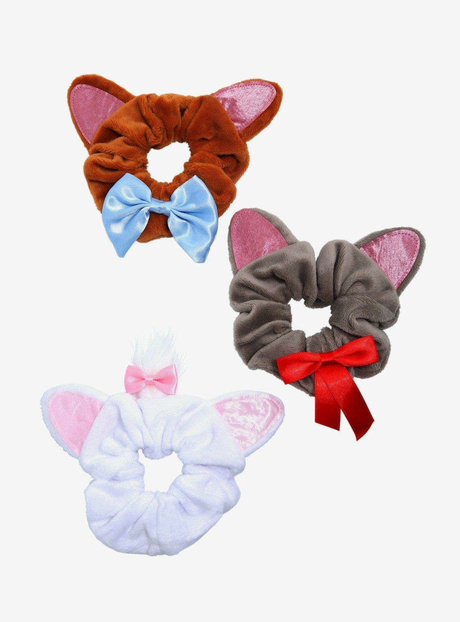 Accessories * | Hot Sell Disney The Aristocats Marie, Toulouse, And Berlioz Scrunchy Set Boxlunch Exclusive