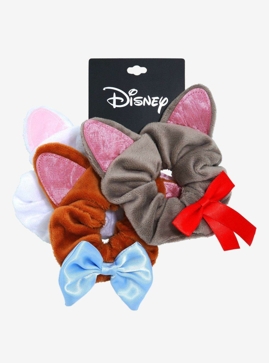 Accessories * | Hot Sell Disney The Aristocats Marie, Toulouse, And Berlioz Scrunchy Set Boxlunch Exclusive